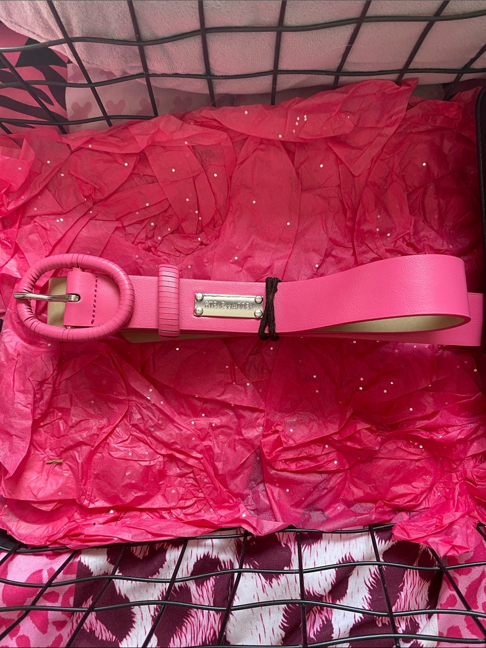Pink Steve Madden Belt